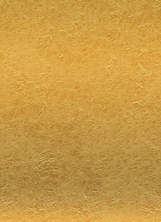 黄金色に輝く金紙のテクスチャ素材