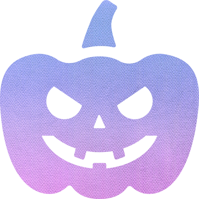 ハロウィンのかぼちゃのアイコン素材 2
